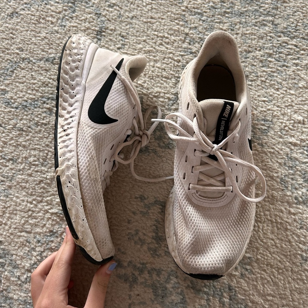 Nike Cream and White Sneakers